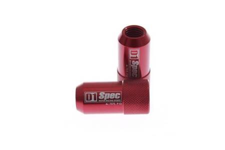 Forged wheel lug nuts D1Spec HEX Alu 1,25 red