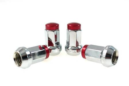 Racing lug nuts D1Spec Stal 12x1.25 Silver/Red
